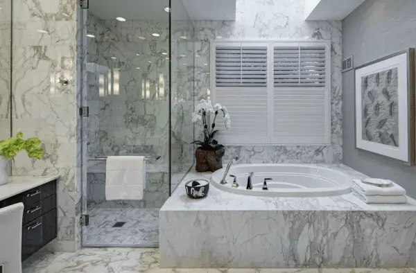 salle de bain pierres marbres noir effet pierre produits mobilier type mur rouge ambiance avantages mesure design veinages blocs budget fonction