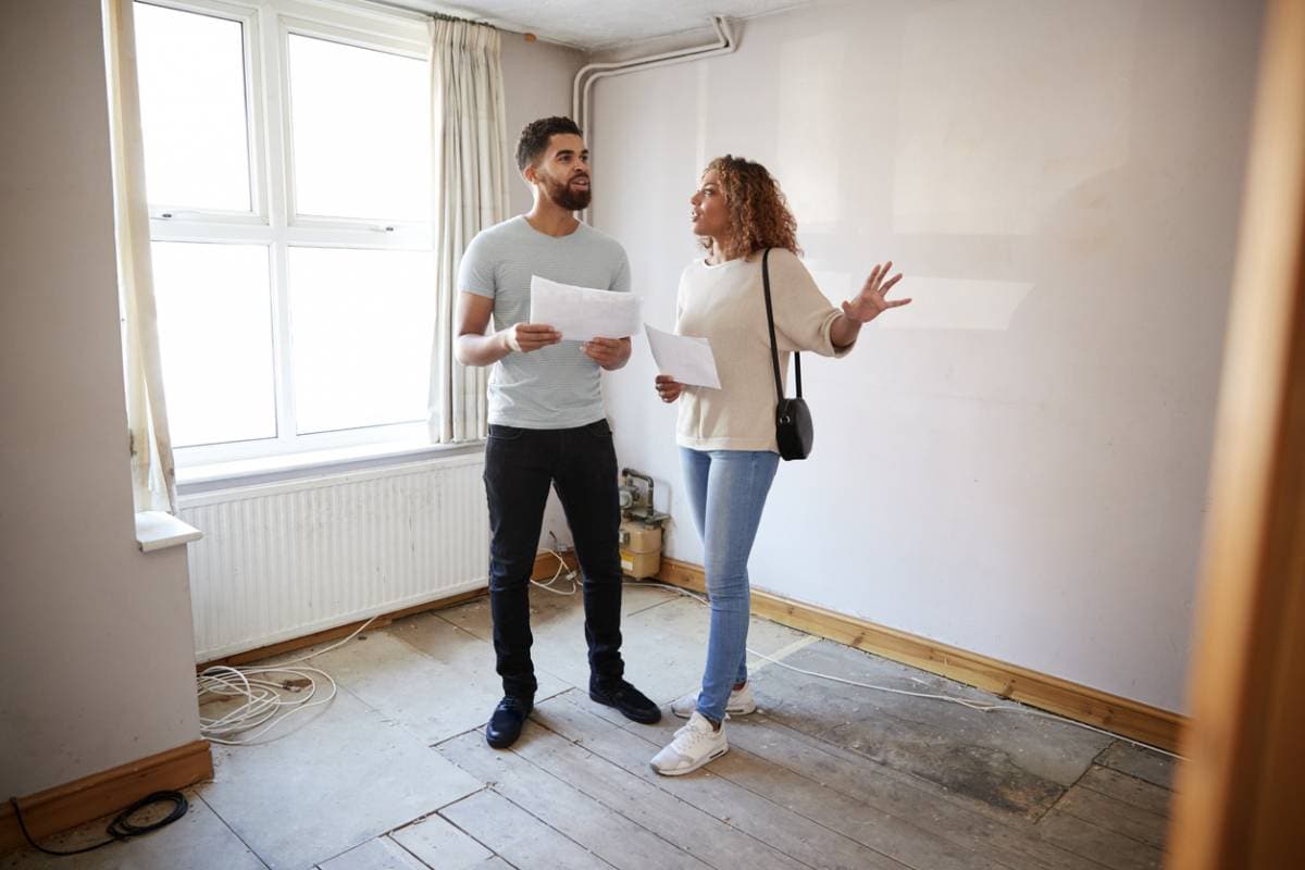 Travaux de rénovation dans un logement locatif